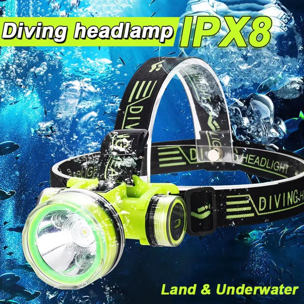 Super Bright LED Diving Headlamp USB Rechargeable Searchlight Professional Underwater Head Flashlight Diver Waterproof Headlight
Super Bright LED Diving Headlamp USB Rechargeable Searchlight Professional Underwater Head Flashlight Diver Waterproof Headlight