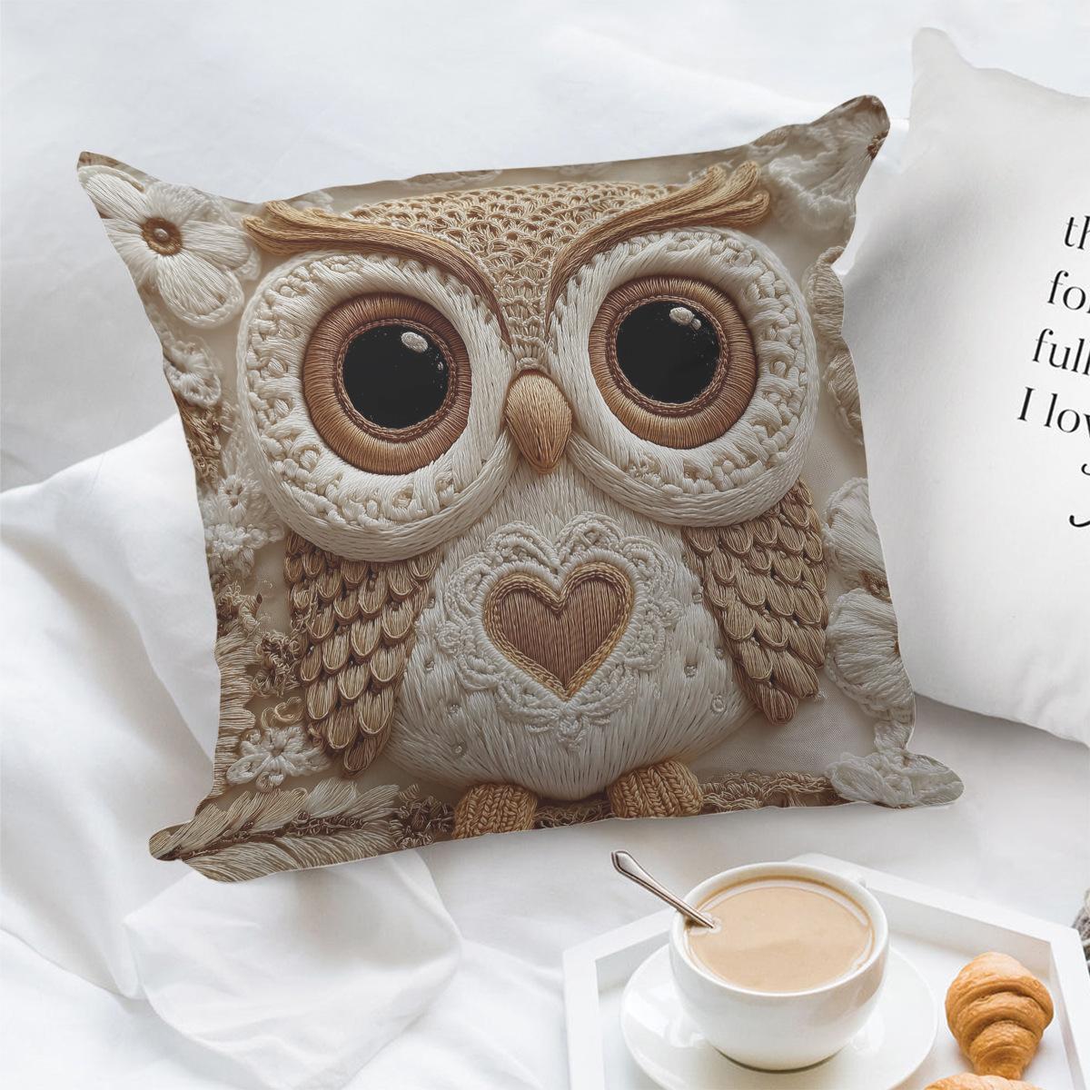 2D Print No Insert White Owl Pillowcase Single-Sided Print Comfortable Sofa Pillow 1PC
2D Print No Insert White Owl Pillowcase Single-Sided Print Comfortable Sofa Pillow 1PC
