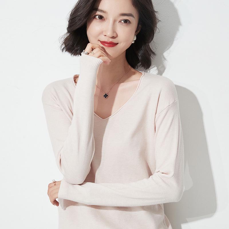Autumn/Winter Women s Wool Sweater: Round & V-Neck, Rolled Edge, Long Sleeve, Thin Knit Top XXL
Autumn/Winter Women s Wool Sweater: Round & V-Neck, Rolled Edge, Long Sleeve, Thin Knit Top XXL