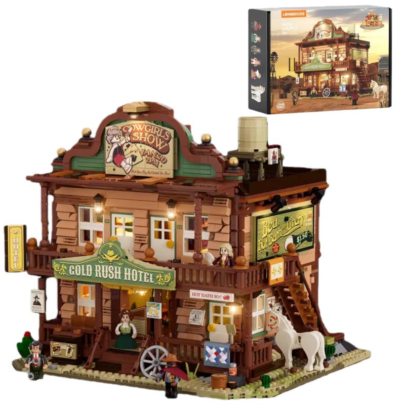 New Western Series Building Blocks Western Inn Assembly Cowboy Hotel Street View Model Toys Desktop Decoration Collectible Gifts NO BOX
New Western Series Building Blocks Western Inn Assembly Cowboy Hotel Street View Model Toys Desktop Decoration Collectible Gifts NO BOX