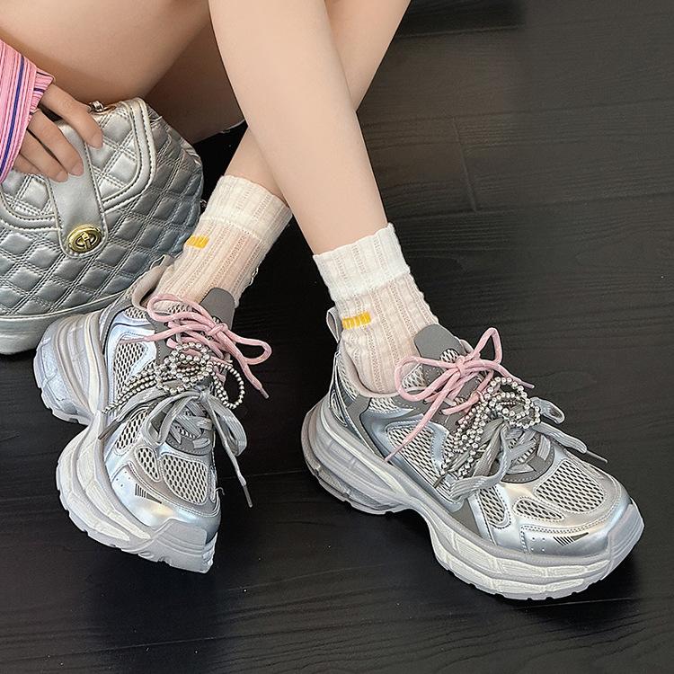 Platform dad shoes women s summer new women s shoes color matching versatile mesh breathable small casual sports shoes 40 срібний
Platform dad shoes women s summer new women s shoes color matching versatile mesh breathable small casual sports shoes 40 срібний