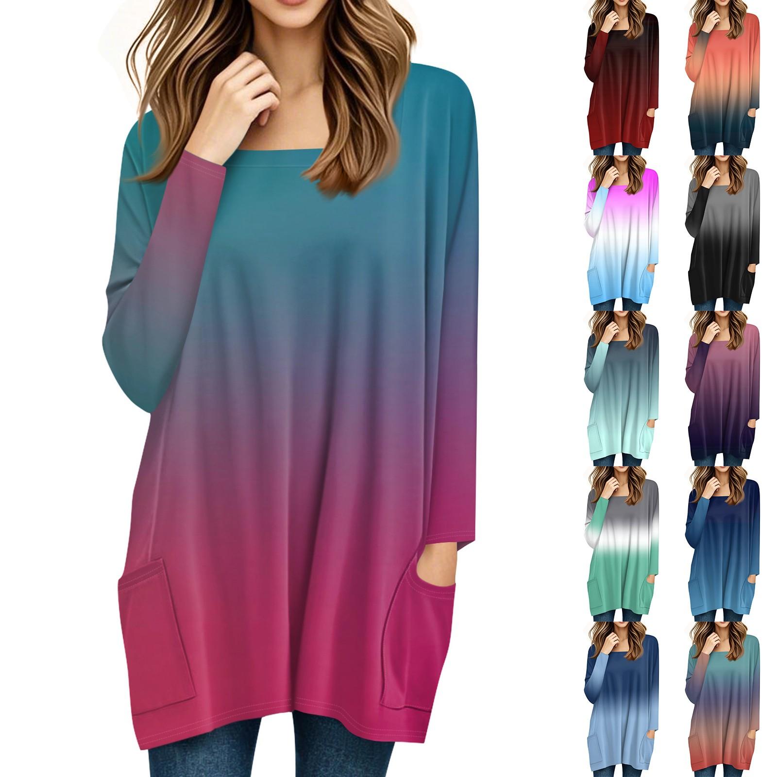 Womens Tops Square Collar Long Sleeve Blouses Casual Mid-length Shirts Fashion Print Tunic Tops With Pockets M чёрный
Womens Tops Square Collar Long Sleeve Blouses Casual Mid-length Shirts Fashion Print Tunic Tops With Pockets M чёрный
