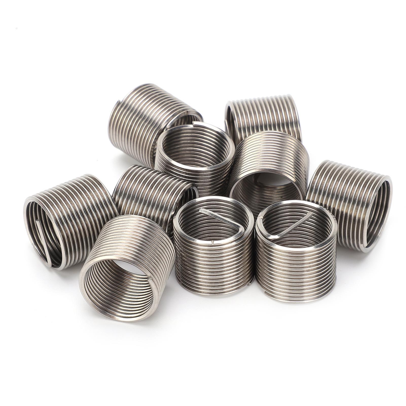 10Pcs Wire Thread Insert Repair Reducer Nut Set Threaded Conversion Fastener M18x1.5x1.5D
10Pcs Wire Thread Insert Repair Reducer Nut Set Threaded Conversion Fastener M18x1.5x1.5D