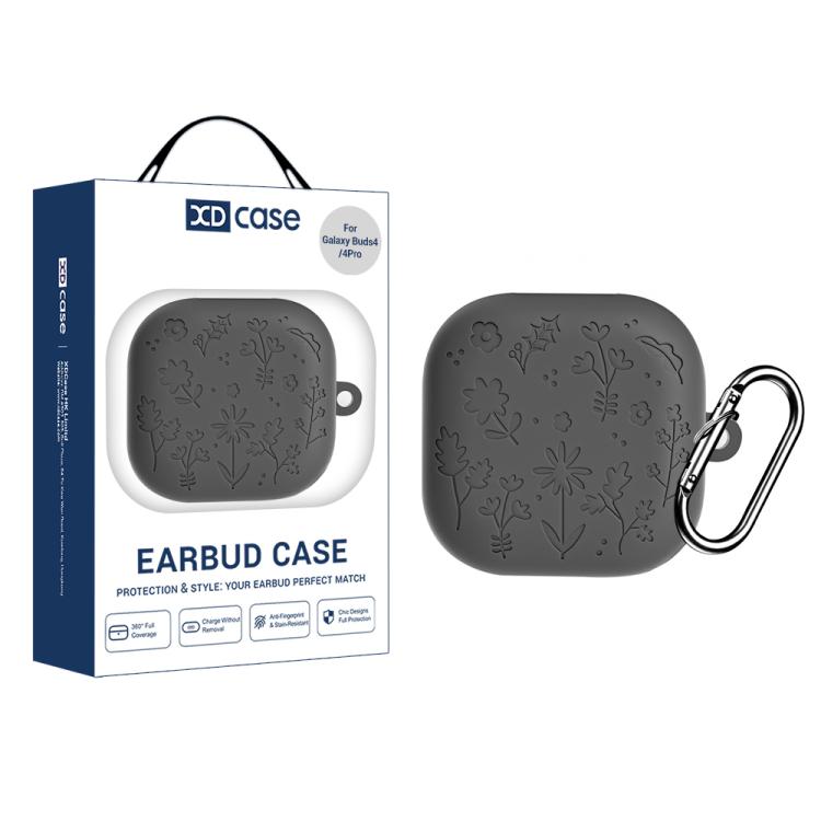 XDcase Floral Embossing Silicone Earbuds Case with Hook For Samsung Galaxy Buds4 / 4 Pro темно серый
XDcase Floral Embossing Silicone Earbuds Case with Hook For Samsung Galaxy Buds4 / 4 Pro темно серый
