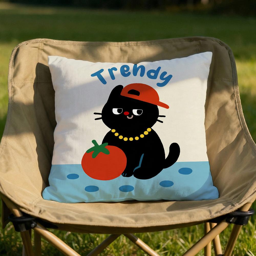 Cartoon Cat Cushion Cover Soft Reversible Durable Pillow Cover MultiScene Use for Home Car Daily Comfort 30X30cm
Cartoon Cat Cushion Cover Soft Reversible Durable Pillow Cover MultiScene Use for Home Car Daily Comfort 30X30cm