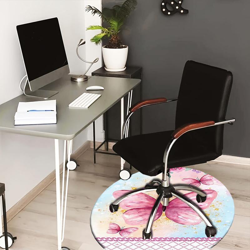 1pc Pink Butterfly Watercolor Design Round carpet, Perfect for Decorating Chairs, Living Rooms, Or Bedrooms, for Living Room.106 80cm by 80cm
1pc Pink Butterfly Watercolor Design Round carpet, Perfect for Decorating Chairs, Living Rooms, Or Bedrooms, for Living Room.106 80cm by 80cm