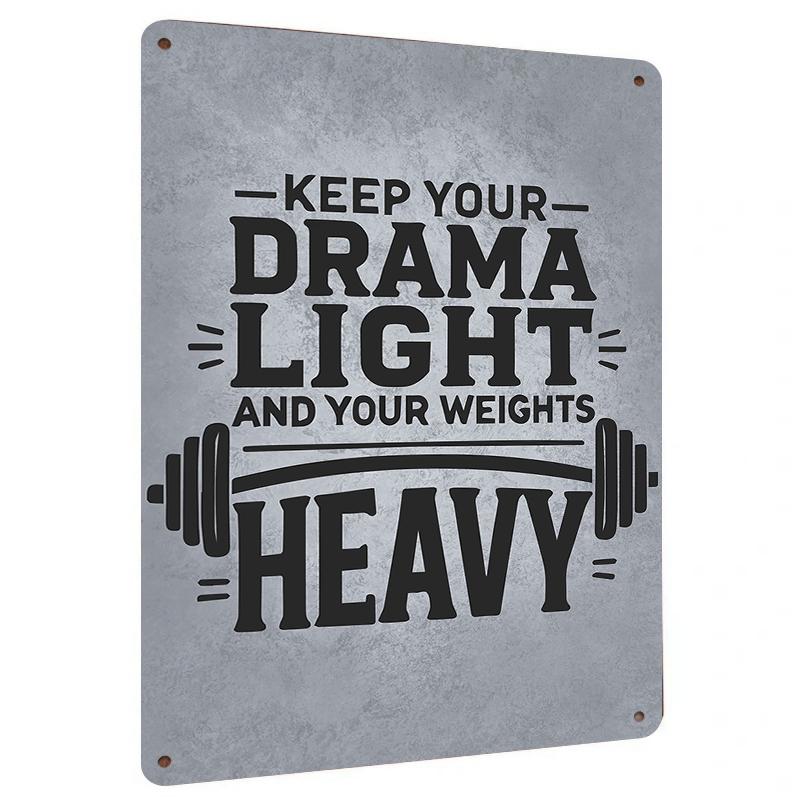 Keep Your Drama Light And Your Weights Heavy Motivational Gym Metal Wall Art Decor For Fitness Room 7.9x11.8In(20x30cm)
Keep Your Drama Light And Your Weights Heavy Motivational Gym Metal Wall Art Decor For Fitness Room 7.9x11.8In(20x30cm)