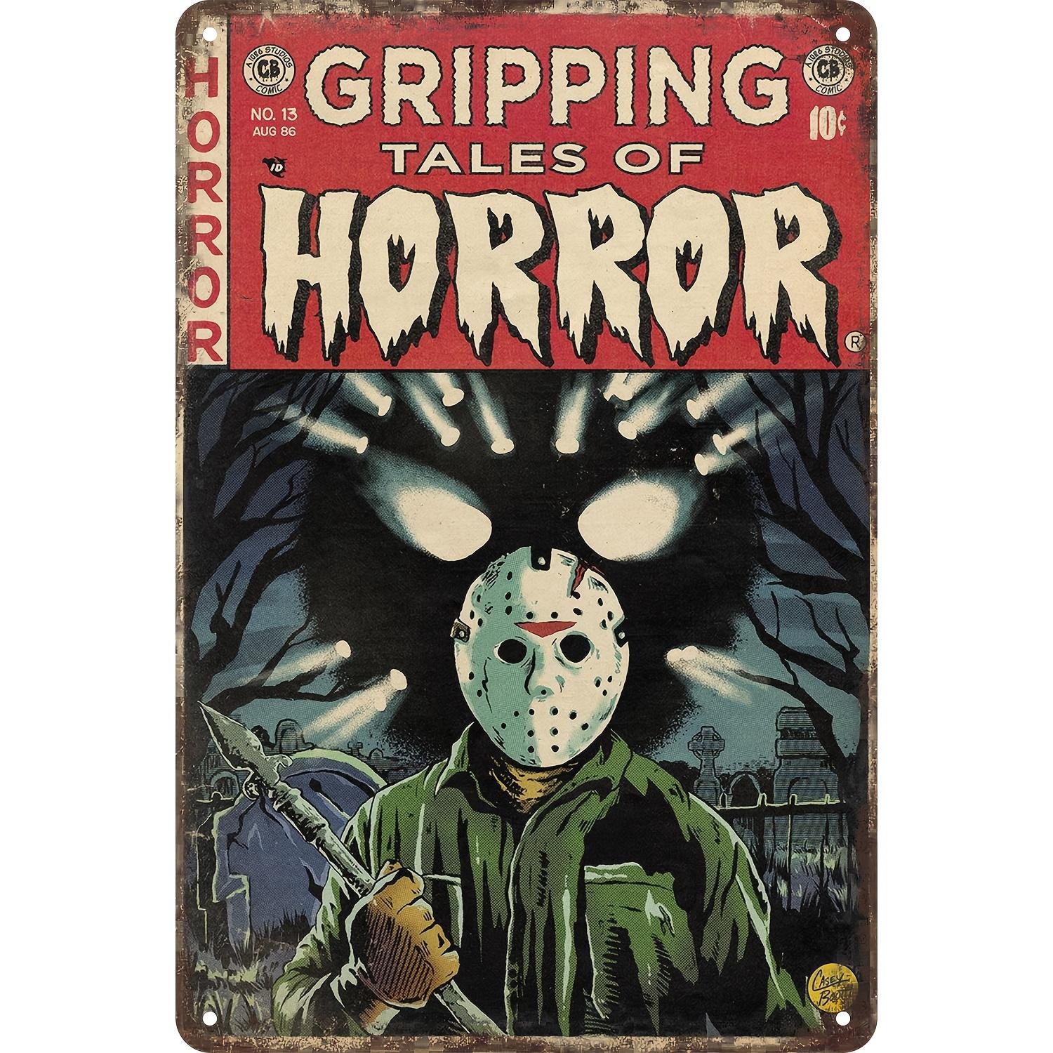 Mfoever Room Decor Vintage Horror Comic Poster Gripping Tales of Horror Metal Aluminum Sign Home Bedroom Bar Cafe Wall Decor Perf 20x30cm(7.8x11.8inch)
Mfoever Room Decor Vintage Horror Comic Poster Gripping Tales of Horror Metal Aluminum Sign Home Bedroom Bar Cafe Wall Decor Perf 20x30cm(7.8x11.8inch)