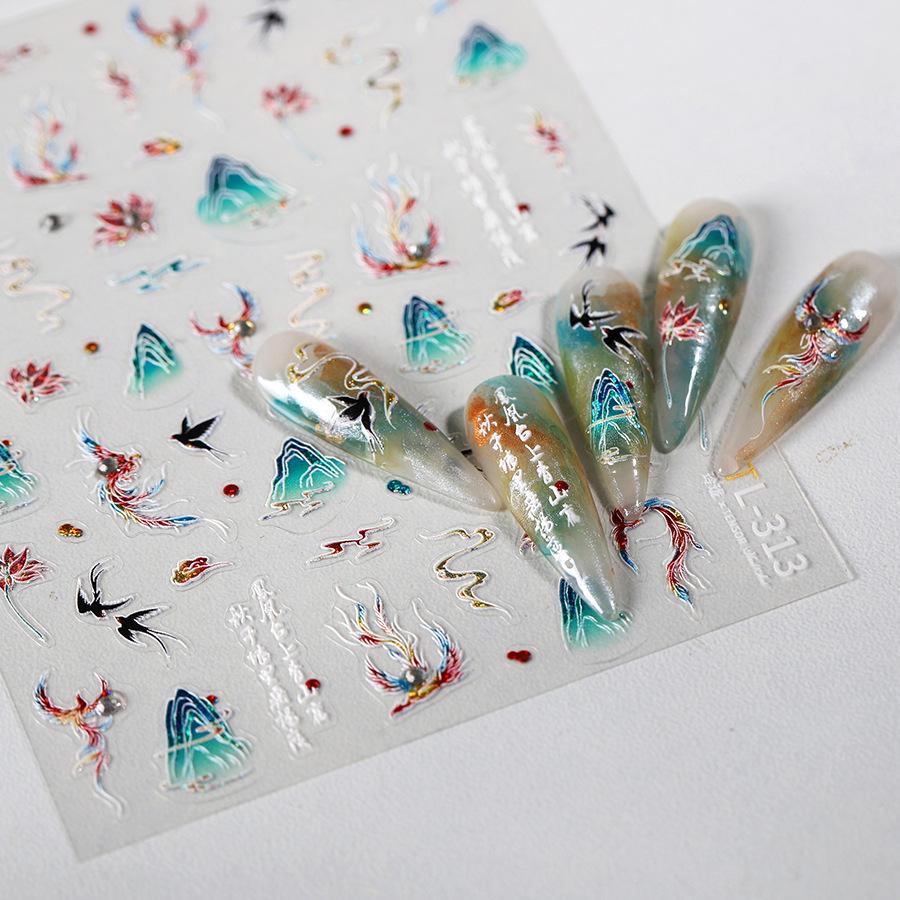 Phoenix Style Ferrite TL-313 Drill Nail Stickers: New Embossed Self-Adhesive Design
Phoenix Style Ferrite TL-313 Drill Nail Stickers: New Embossed Self-Adhesive Design