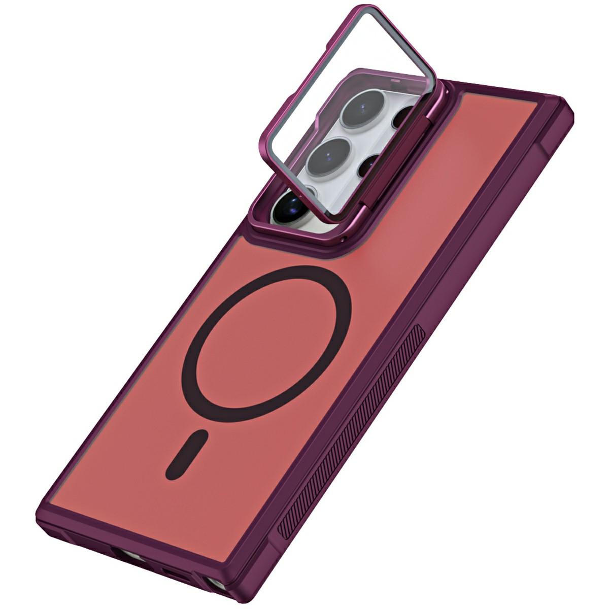 For Samsung Galaxy S25 Ultra Case Compatible with MagSafe Lens Cover Kickstand Matte Back Cover Wine Red
For Samsung Galaxy S25 Ultra Case Compatible with MagSafe Lens Cover Kickstand Matte Back Cover Wine Red