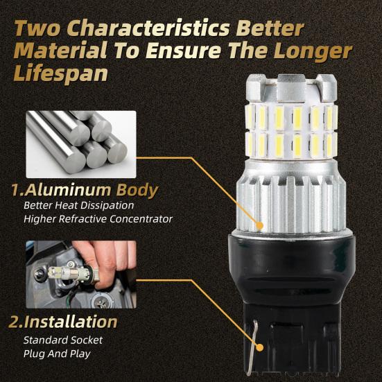 1 пара T20 7443 W21/5W светодиодные стоп-сигналы 36SMD алюминиевый корпус водонепроницаемые автомобильные фонари заднего хода для автозапчастей
1 пара T20 7443 W21/5W светодиодные стоп-сигналы 36SMD алюминиевый корпус водонепроницаемые автомобильные фонари заднего хода для автозапчастей