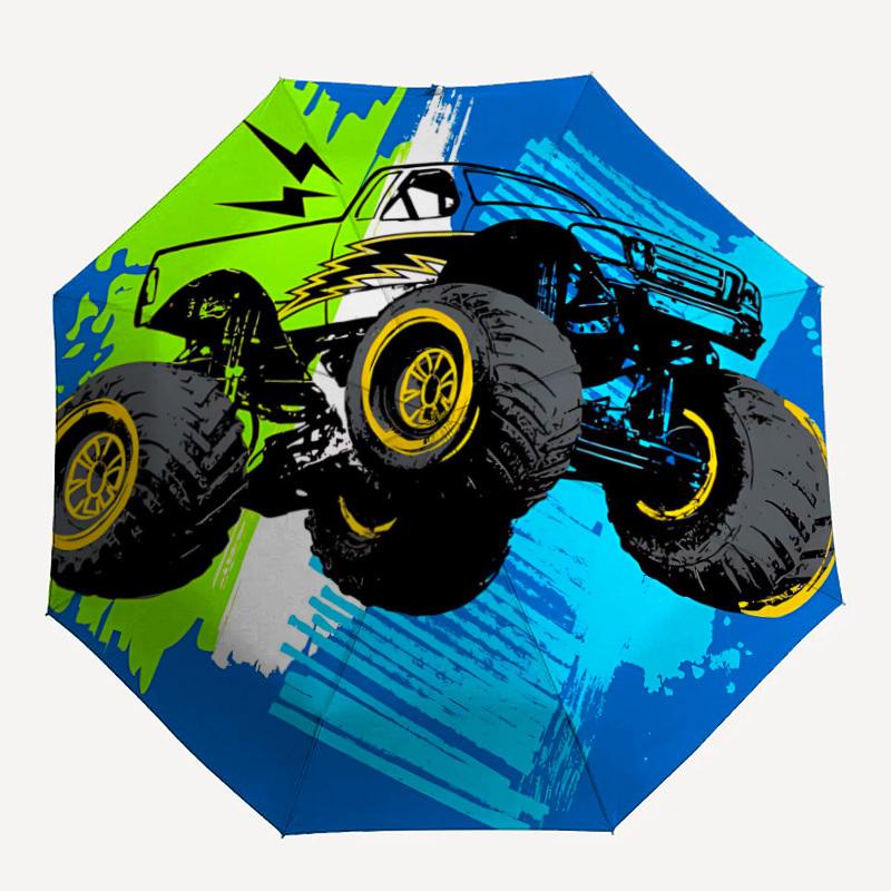 1pc Monster Truck Automatic Folding Umbrella, 8-Rib Durable Iron Frame, Compact Travel Umbrella for Women & Men 076
1pc Monster Truck Automatic Folding Umbrella, 8-Rib Durable Iron Frame, Compact Travel Umbrella for Women & Men 076
