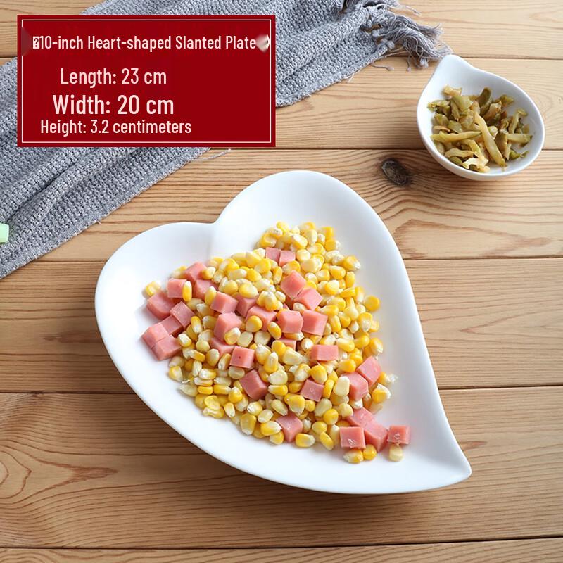 Heart-shaped Ceramic Dinner Plate
Heart-shaped Ceramic Dinner Plate