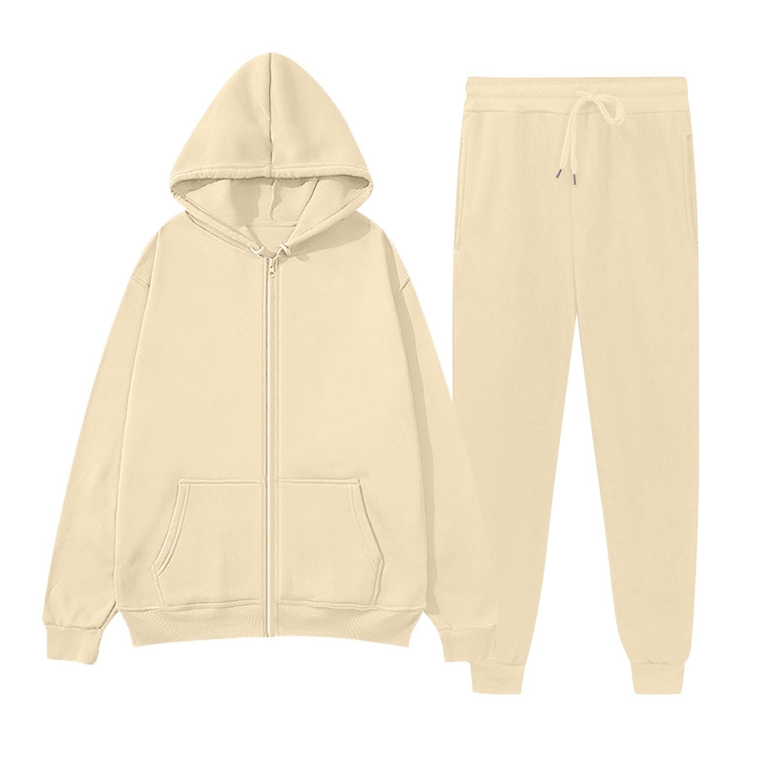 Женский модный повседневный однотонный спортивный комплект Fashion Hugh, кардиган с капюшоном, толстовка + спортивные штаны L бежевый
Женский модный повседневный однотонный спортивный комплект Fashion Hugh, кардиган с капюшоном, толстовка + спортивные штаны L бежевый