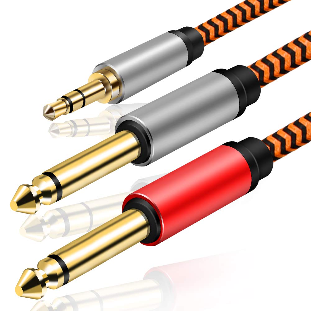 Stereo Jack Plug to 2 x Mono Audio Cable LiuTian TRS Male to 2X TS Male Mono Stereo Y Cable Compatible with Home Stereo Mixer Audio 3.5mm 6.35mm 3m,
Stereo Jack Plug to 2 x Mono Audio Cable LiuTian TRS Male to 2X TS Male Mono Stereo Y Cable Compatible with Home Stereo Mixer Audio 3.5mm 6.35mm 3m,