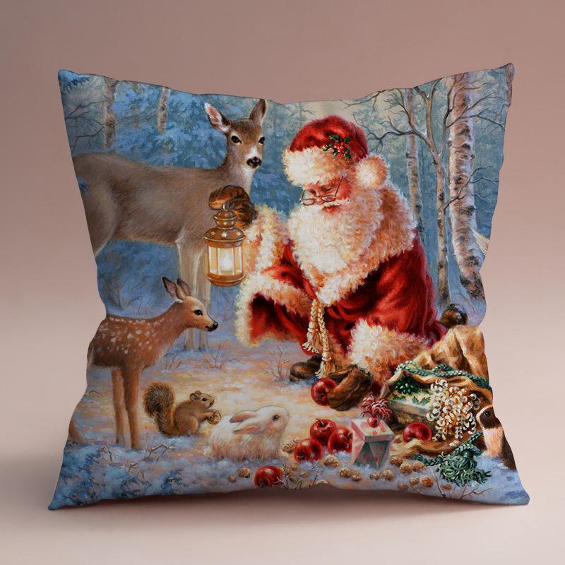 Трансграничная скандинавская рождественская наволочка, праздничное украшение, подушка для дивана, гостиной, автомобильная поясничная подушка 45x45cm
Трансграничная скандинавская рождественская наволочка, праздничное украшение, подушка для дивана, гостиной, автомобильная поясничная подушка 45x45cm