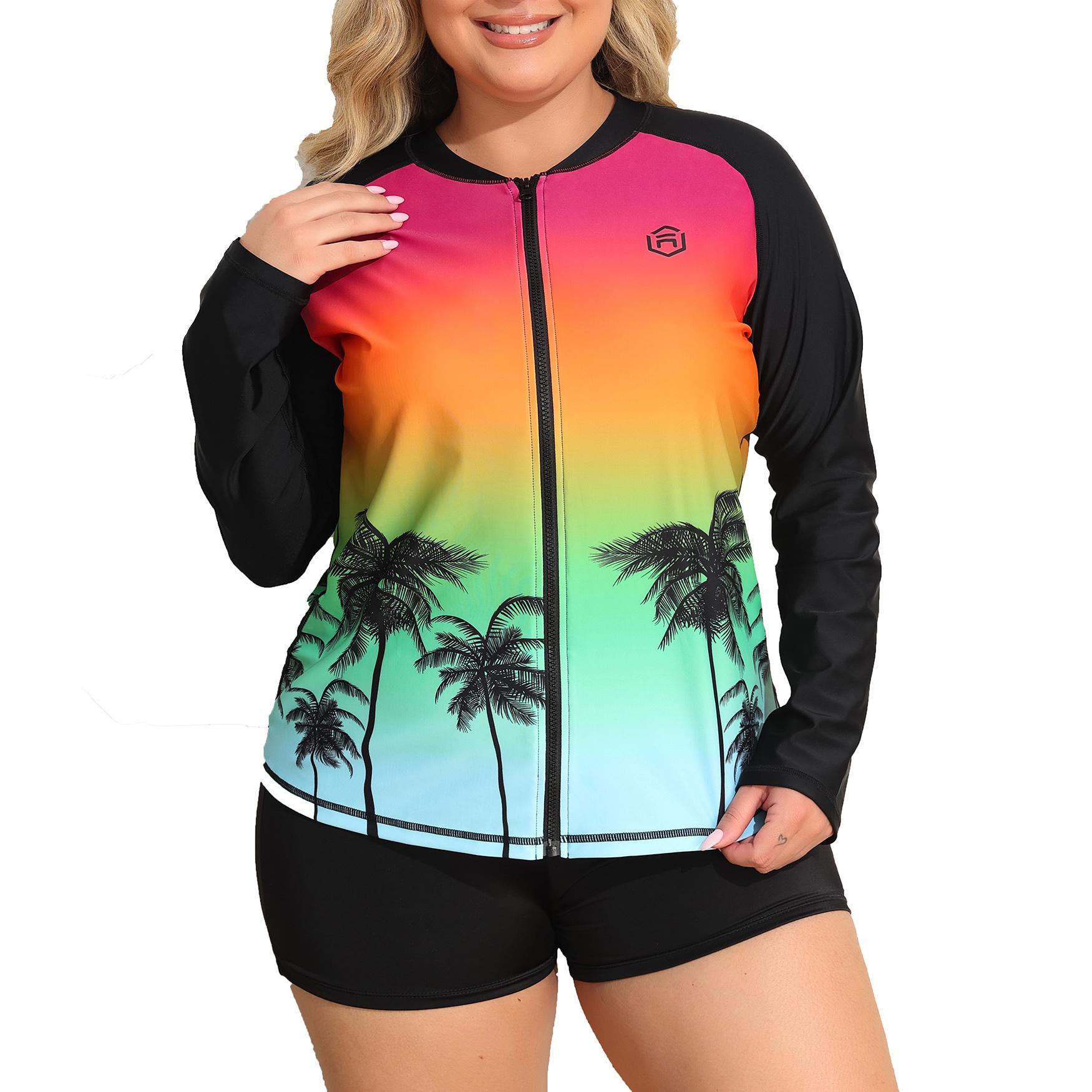 Charmleaks женский купальник с длинным рукавом Rash Guard UV Sun Protection на молнии с градиентом чёрный
Charmleaks женский купальник с длинным рукавом Rash Guard UV Sun Protection на молнии с градиентом чёрный