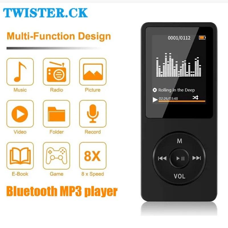 Мини Bluetooth MP3 музыкальный плеер неразрушающий портативный Mp4 Walkman FM радио карта внешняя ультратонкая запись для телефонов