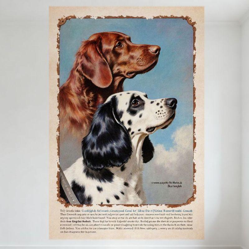Vintage Two Dogs Illustration Tin Sign Metal Poster for Bar Pub Home Wall Decor - Light Blue Sky Spotted Dog Hound Retro Art Sig 20x30cm(7.8x11.8inch)
Vintage Two Dogs Illustration Tin Sign Metal Poster for Bar Pub Home Wall Decor - Light Blue Sky Spotted Dog Hound Retro Art Sig 20x30cm(7.8x11.8inch)