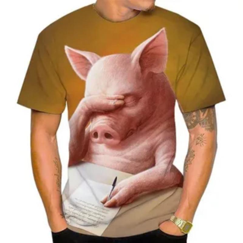 Men s T-Shirt Funny Pig Animal 3D Print Casual Fashionable Comfortable Round Neck Oversized T-Shirt 5XL дубильная кора
Men s T-Shirt Funny Pig Animal 3D Print Casual Fashionable Comfortable Round Neck Oversized T-Shirt 5XL дубильная кора