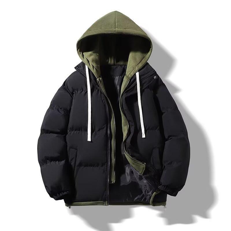 Cotton Clothes Men s Winter Cotton-padded Clothes Hooded Basic Cardigan Trendy Brand Thickened Loose Fake Two-piece Coat Couple 3XL чорний
Cotton Clothes Men s Winter Cotton-padded Clothes Hooded Basic Cardigan Trendy Brand Thickened Loose Fake Two-piece Coat Couple 3XL чорний