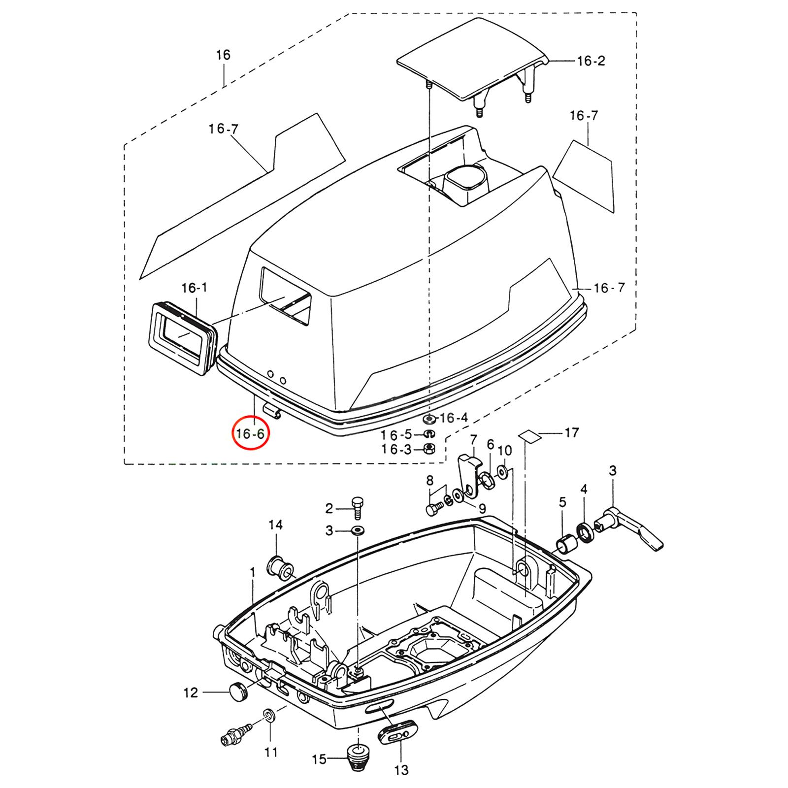 Outboard Motor Upper Cowling Gasket Built Of High Grade Rubber Material For 2 Cylinder 3B2 Series 1
Outboard Motor Upper Cowling Gasket Built Of High Grade Rubber Material For 2 Cylinder 3B2 Series 1
