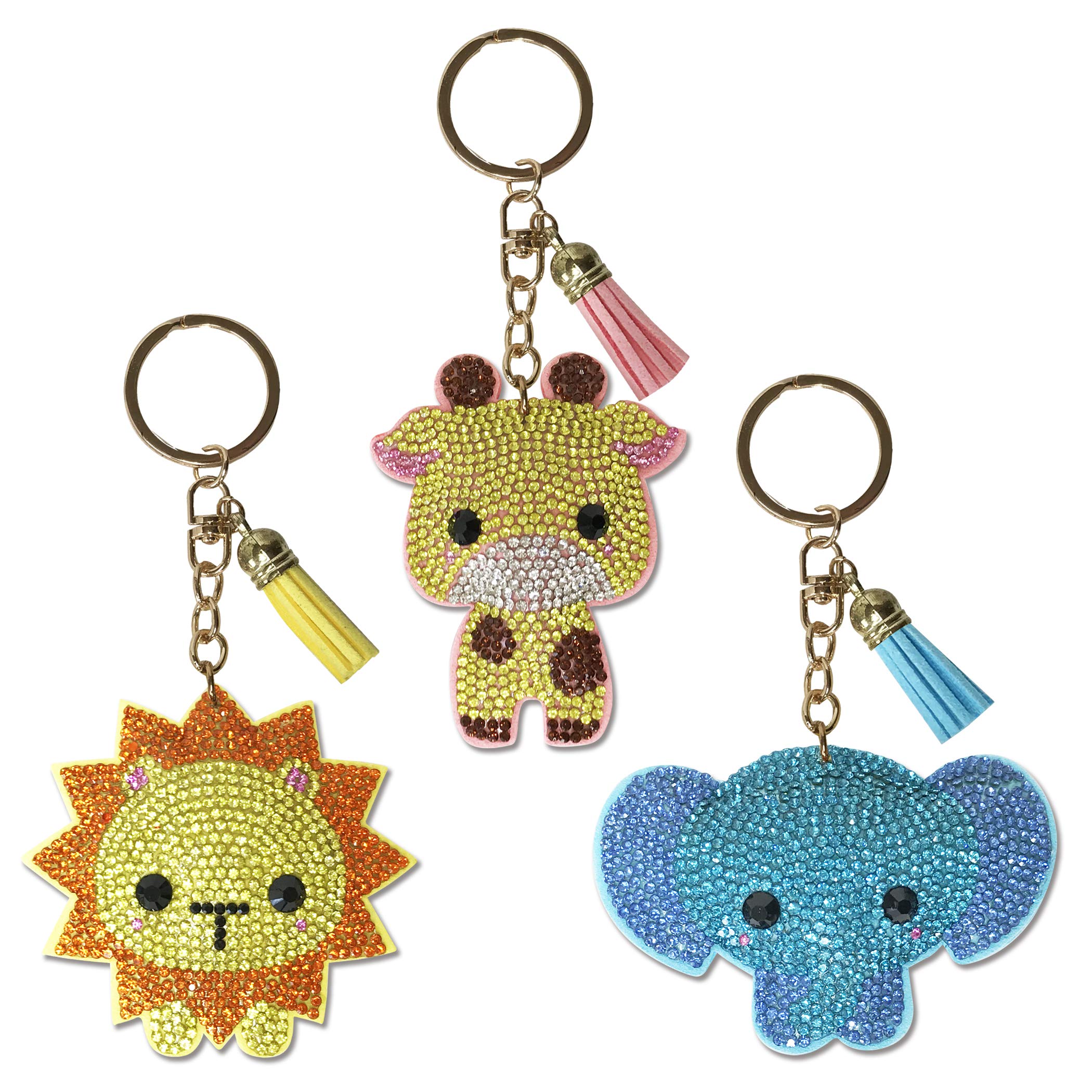 LamPlanning Sparkly Deco Animal Keychains with Crystals, Perfect as a Gift or Bag Charm, and Rhinestones (Set of 3)
LamPlanning Sparkly Deco Animal Keychains with Crystals, Perfect as a Gift or Bag Charm, and Rhinestones (Set of 3)