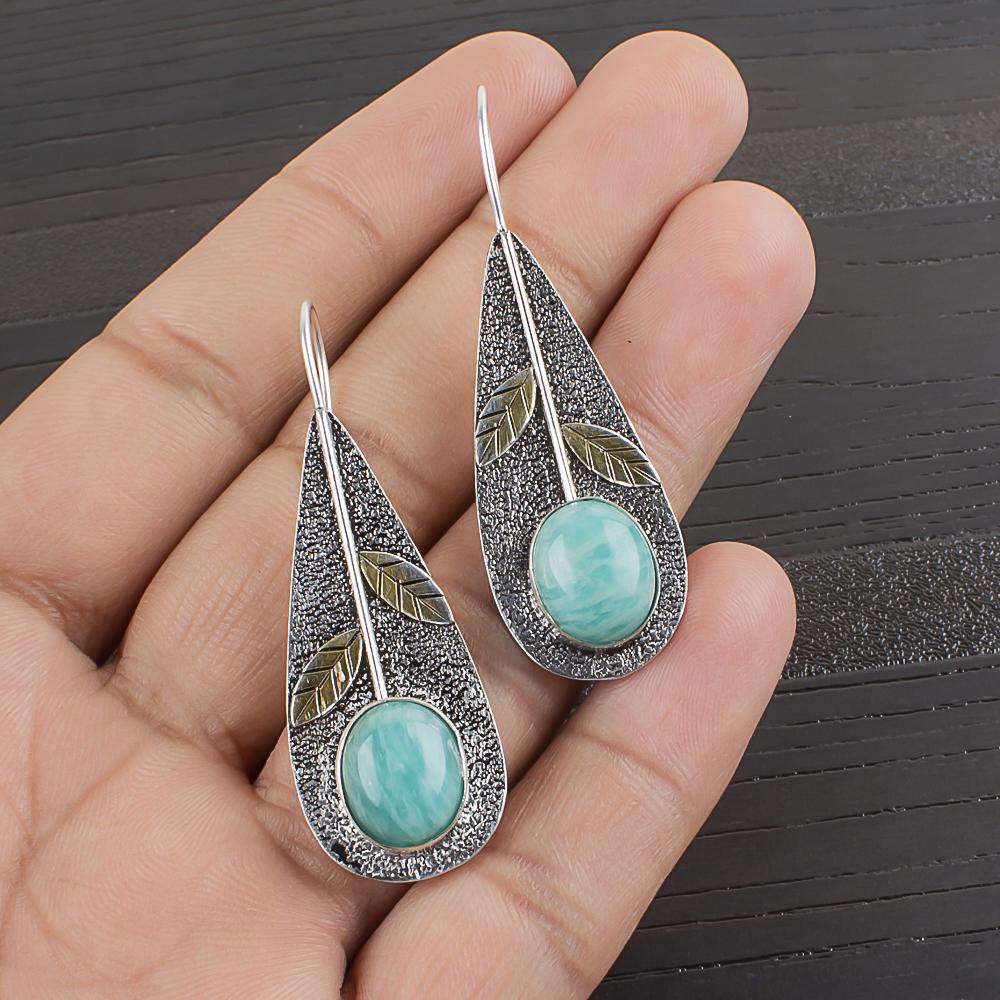 Amazonite Earrings, 925 Solid Sterling Silver Earrings Handmade Gemstone Jewelry, Gifts For Wife Brand New Earrings 2.00 Inches синій
Amazonite Earrings, 925 Solid Sterling Silver Earrings Handmade Gemstone Jewelry, Gifts For Wife Brand New Earrings 2.00 Inches синій