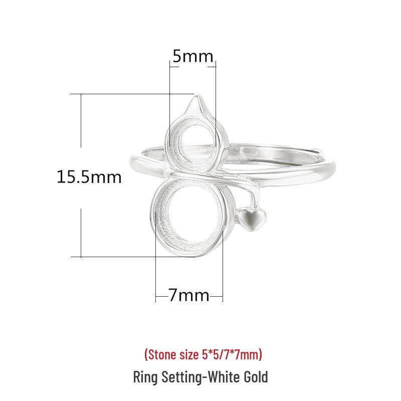 925 Silver Gourd Ring Setting for Amber/Jade - Ancient Chinese Style, Empty Inlay, Sizes 5x5 & 7x7 Adjustable платиновий
925 Silver Gourd Ring Setting for Amber/Jade - Ancient Chinese Style, Empty Inlay, Sizes 5x5 & 7x7 Adjustable платиновий
