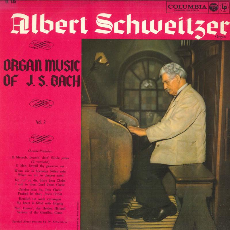 LP Record ALBERT SCHWEITZER : ORGAN - Organ Music Of J.s.bach Vol.2 OL145 COLUMBIA Japan Classical Used
LP Record ALBERT SCHWEITZER : ORGAN - Organ Music Of J.s.bach Vol.2 OL145 COLUMBIA Japan Classical Used