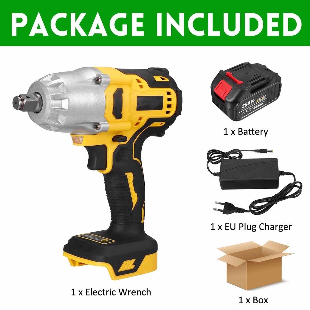 18 В Аккумуляторный Электрический Ударный Гайковерт 800 Н·м Бесщеточный Гайковерт Перезаряжаемый 1/2 дюйма Литий-ионный Аккумулятор Для Автомобильных Шин Электроинструменты 1*Battery
18 В Аккумуляторный Электрический Ударный Гайковерт 800 Н·м Бесщеточный Гайковерт Перезаряжаемый 1/2 дюйма Литий-ионный Аккумулятор Для Автомобильных Шин Электроинструменты 1*Battery