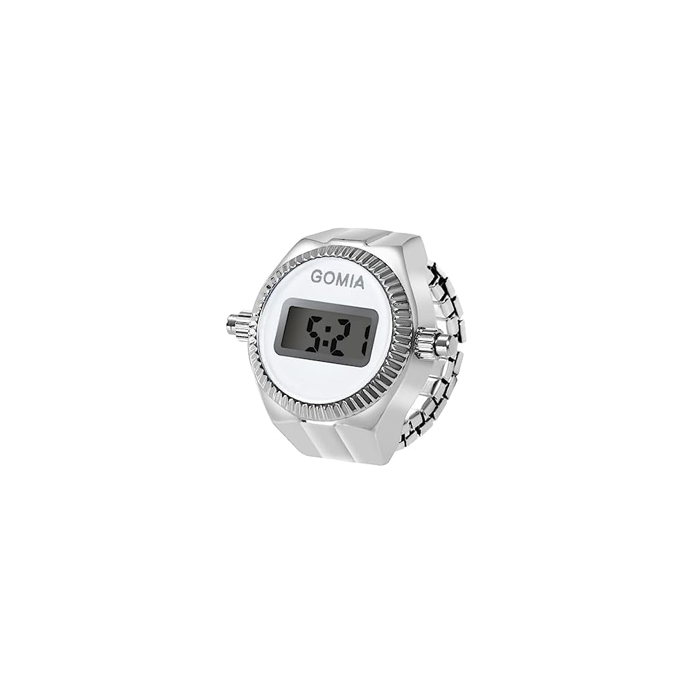 Retro Digital LED Ring Watch Calendar Stopwatch Waterproof Silver Fashion Accessory Unisex
Retro Digital LED Ring Watch Calendar Stopwatch Waterproof Silver Fashion Accessory Unisex