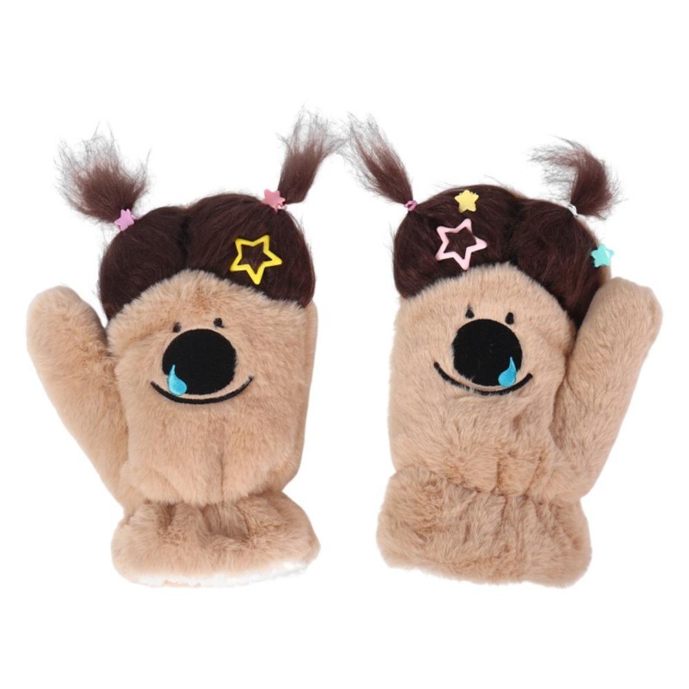 DIY Ponytail Fluffy Gloves Thickened Full Finger Mittens Sweet Cartoon Plush Gloves Student рожевий
DIY Ponytail Fluffy Gloves Thickened Full Finger Mittens Sweet Cartoon Plush Gloves Student рожевий