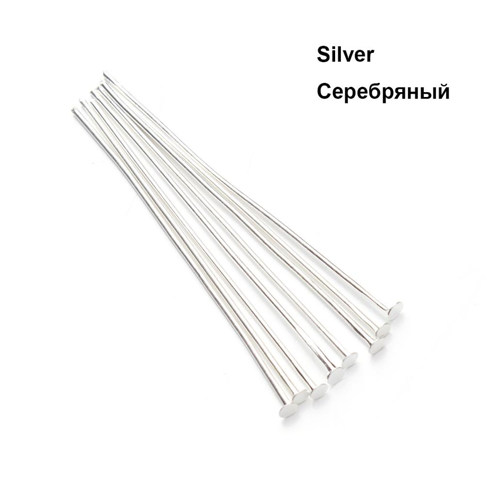 100pcs/bag 40 50mm Flat Head Pins 0.7mm Rhodium/Copper/Bronze/Silver Plated Head Pins For Diy Jewelry Making Accessories 14mm X 100PCS срібний
100pcs/bag 40 50mm Flat Head Pins 0.7mm Rhodium/Copper/Bronze/Silver Plated Head Pins For Diy Jewelry Making Accessories 14mm X 100PCS срібний