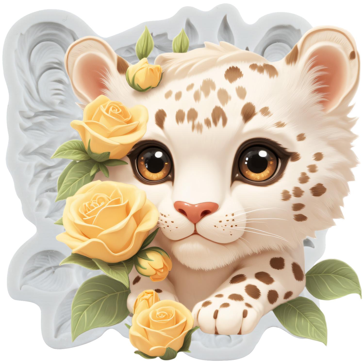 Leopard Silicone Mold Leopard Fondant Molds Cake Decorating Tools Cupcake Topper Candy Resin Clay Chocolate Gumpaste Mold серый
Leopard Silicone Mold Leopard Fondant Molds Cake Decorating Tools Cupcake Topper Candy Resin Clay Chocolate Gumpaste Mold серый