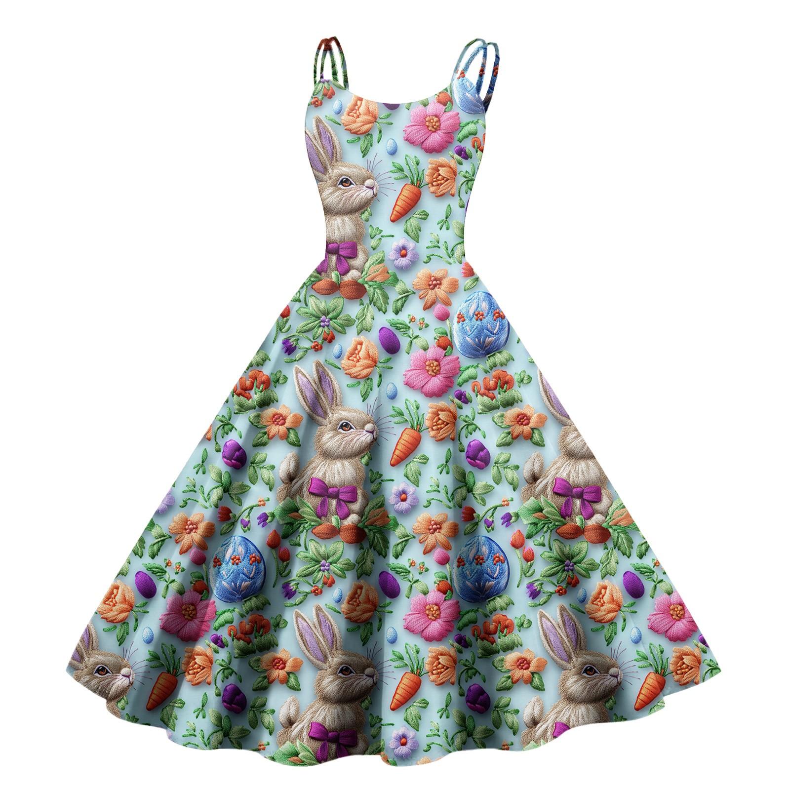 Женское повседневное модное платье с принтом в стиле ретро с открытыми плечами в стиле панк в стиле ретро M синий