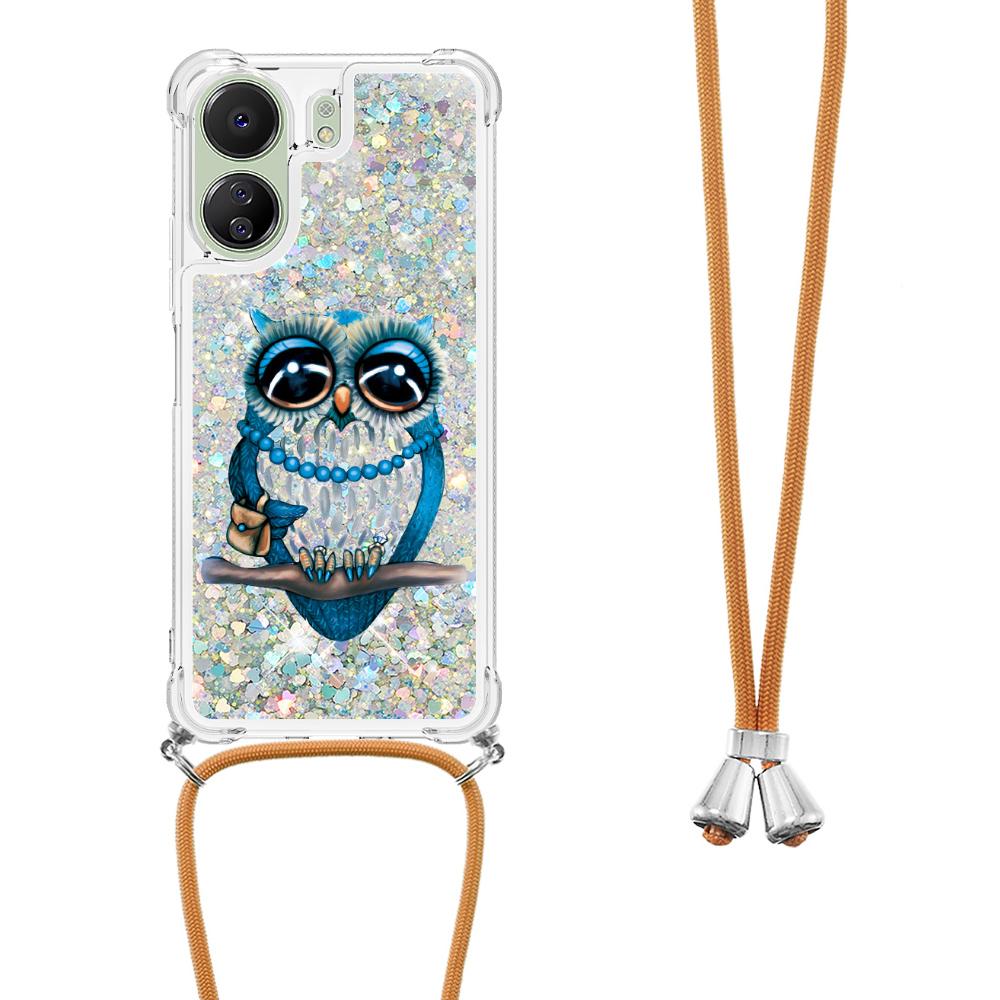 For Xiaomi Redmi 13C 4G/13C 5G/13R 5G/Poco M6 5G/Poco C65 4G TPU Case with Lanyard Quicksand Pattern Print Phone Cover Owl
For Xiaomi Redmi 13C 4G/13C 5G/13R 5G/Poco M6 5G/Poco C65 4G TPU Case with Lanyard Quicksand Pattern Print Phone Cover Owl