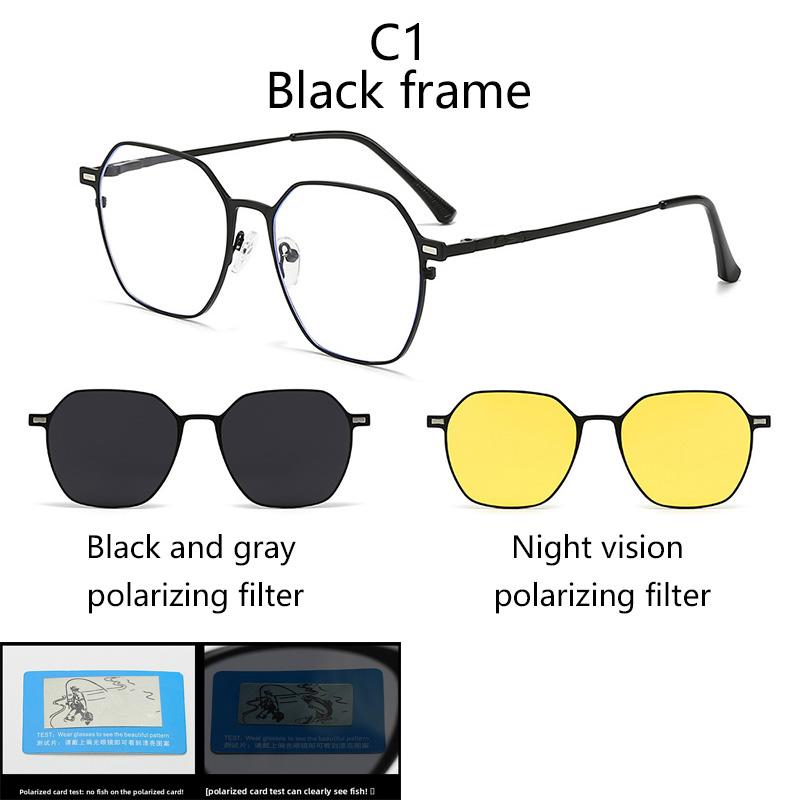 Myopia Irregular Metal Frames Prescription Multifunctional Polarized -0.5 To -6.0 Magnetic Sunglasses Clip Shortsighted 0
Myopia Irregular Metal Frames Prescription Multifunctional Polarized -0.5 To -6.0 Magnetic Sunglasses Clip Shortsighted 0