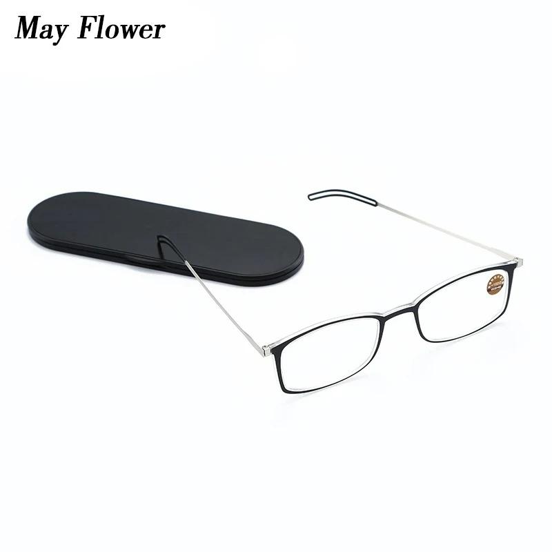 Anti Blue Light Reading Glasses Portable Square Presbyopia Eyewear With Case Thin Prescription Eyeglasses Glasses Men Women+3.5 +250 чорний
Anti Blue Light Reading Glasses Portable Square Presbyopia Eyewear With Case Thin Prescription Eyeglasses Glasses Men Women+3.5 +250 чорний