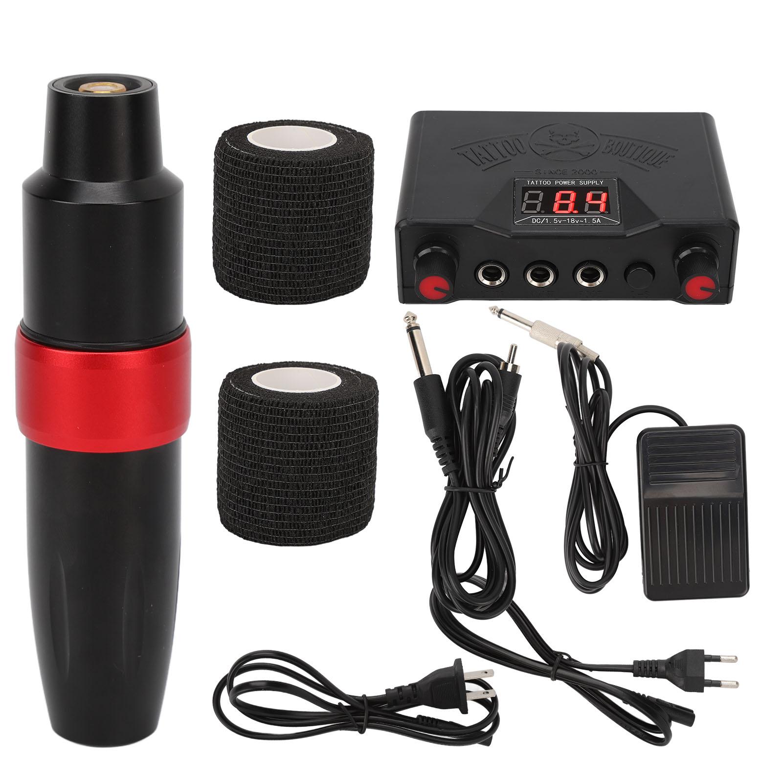 Rotary Tattoo Machine Kit Professional Beginner Power Supply Clip Cord Foot Pedal Tattoo Pen Set 90‑
Rotary Tattoo Machine Kit Professional Beginner Power Supply Clip Cord Foot Pedal Tattoo Pen Set 90‑