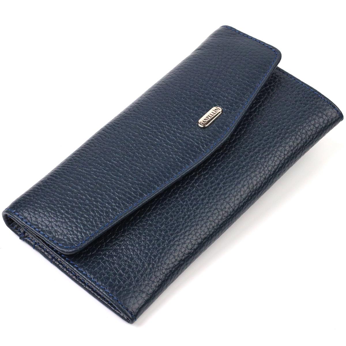 Зручне жіноче портмоне із натуральної шкіри флотар CANPELLINI 21702 Синій
Зручне жіноче портмоне із натуральної шкіри флотар CANPELLINI 21702 Синій