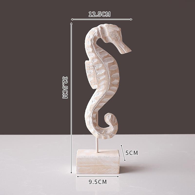 Ocean-style Wood Carvings Seahorse Conch Starfish Arrangement Simulation Animal Sculpture Wooden Ornaments Home Decoration
Ocean-style Wood Carvings Seahorse Conch Starfish Arrangement Simulation Animal Sculpture Wooden Ornaments Home Decoration