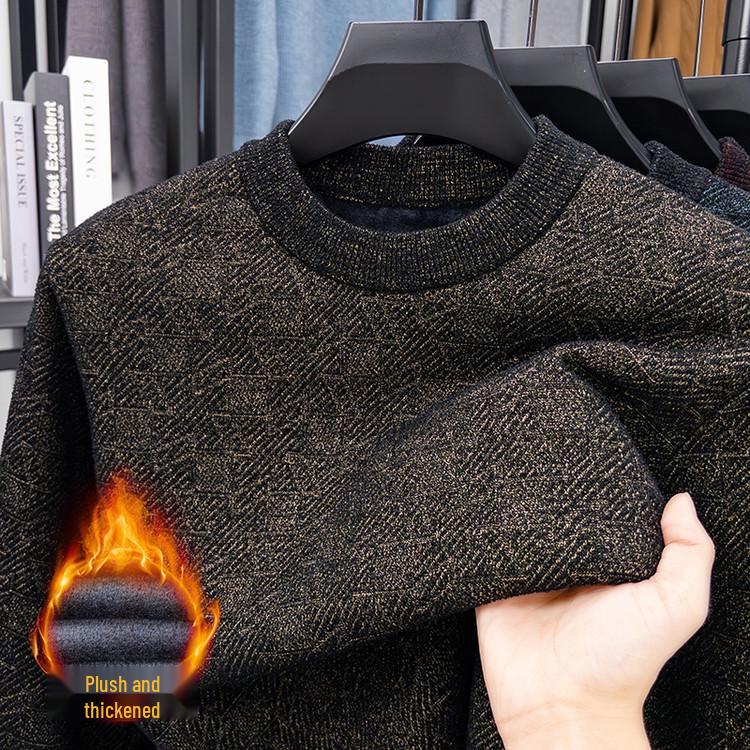 Men s Thickened Jacquard Knit Sweater - Plush, Warm, Solid Color, Velvet Base Layer L верблюд
Men s Thickened Jacquard Knit Sweater - Plush, Warm, Solid Color, Velvet Base Layer L верблюд