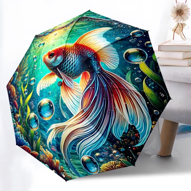 1pc Goldfish Oceanarium Automatic Folding Umbrella Durable Iron Frame,All Seasons Home Travel Outdoor Multifunctional Umbrella yy251115185
1pc Goldfish Oceanarium Automatic Folding Umbrella Durable Iron Frame,All Seasons Home Travel Outdoor Multifunctional Umbrella yy251115185