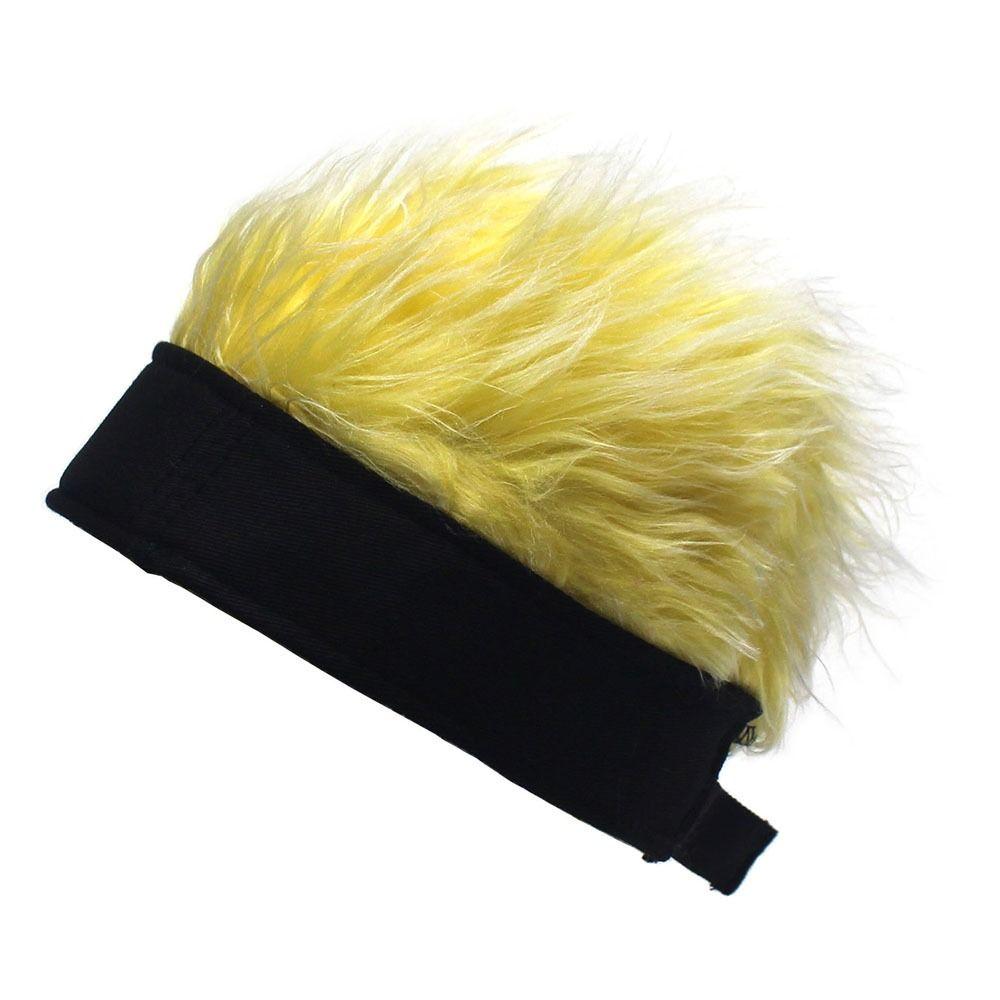 Brimless Fun Short Hair Caps Retro Beanie Wig Hat Rock Fake Hair Skullcap Men жовтий
Brimless Fun Short Hair Caps Retro Beanie Wig Hat Rock Fake Hair Skullcap Men жовтий