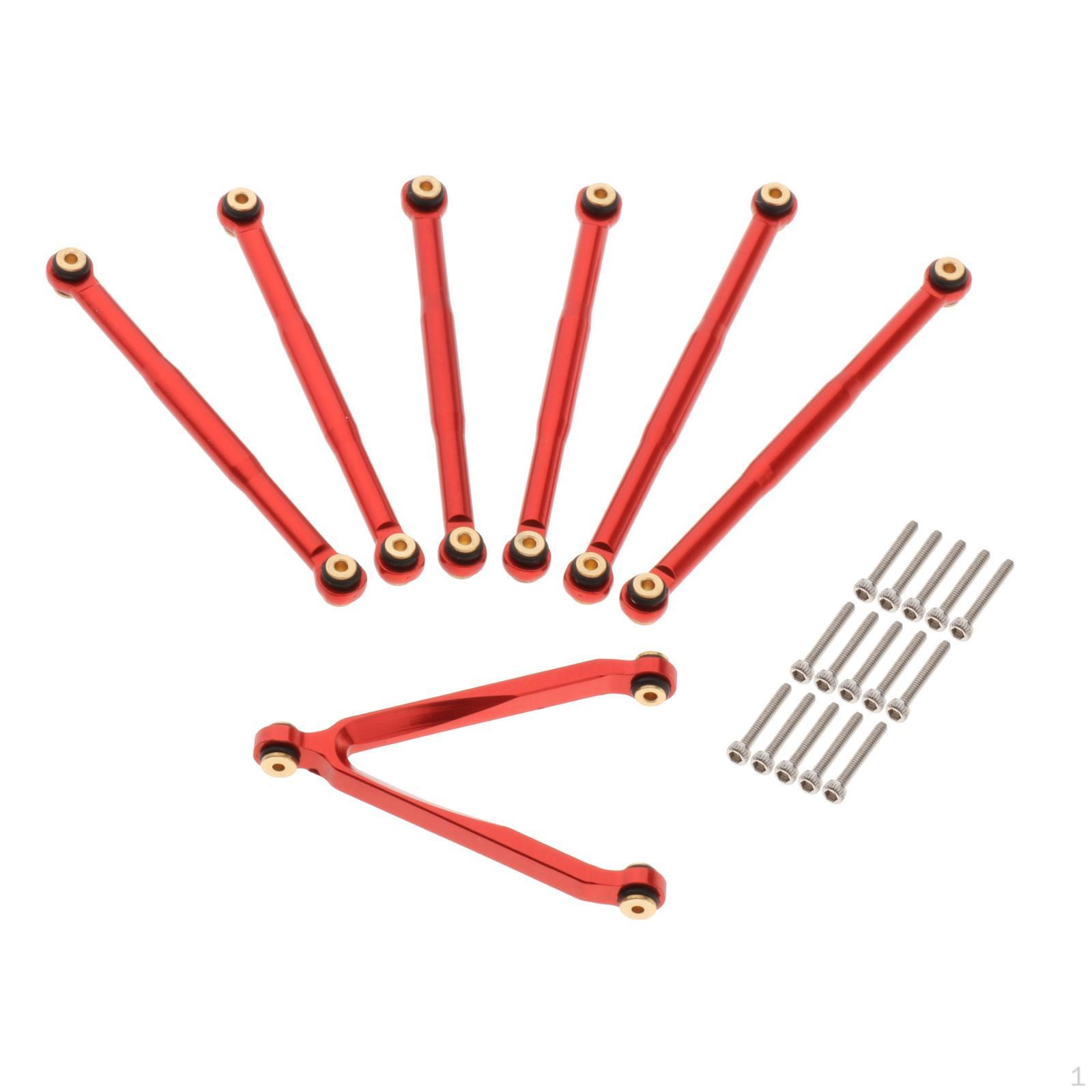 7 Pcs Steering Linkage, RC Rod CNC Machined Servo Pull for Car Upgrade Parts червоний
7 Pcs Steering Linkage, RC Rod CNC Machined Servo Pull for Car Upgrade Parts червоний