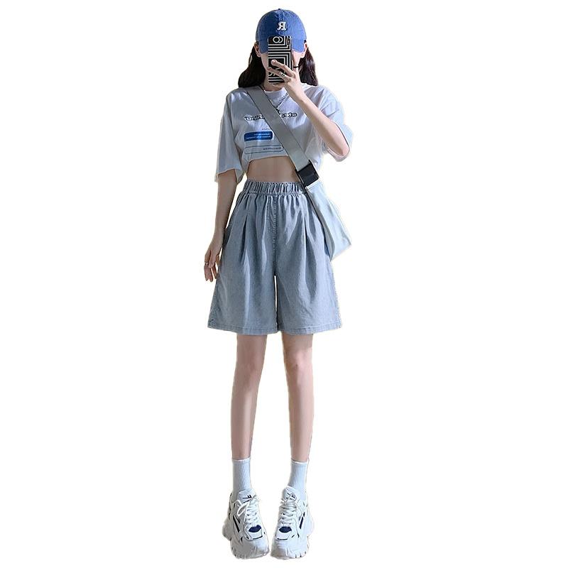 Summer Thin New Loose Straight Large Size Thin Summer Wide Leg Five-point Pants L темно-синий
Summer Thin New Loose Straight Large Size Thin Summer Wide Leg Five-point Pants L темно-синий
