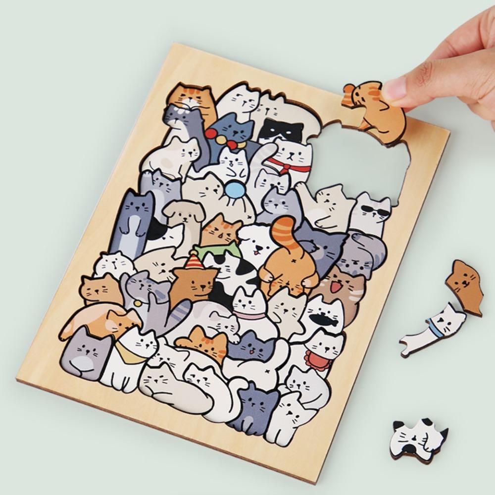 Wooden Cartoon Shape Puzzles Cat Animal Shape Puzzles Table Games Animal Jigsaw Puzzles Kids Gifts panda
Wooden Cartoon Shape Puzzles Cat Animal Shape Puzzles Table Games Animal Jigsaw Puzzles Kids Gifts panda
