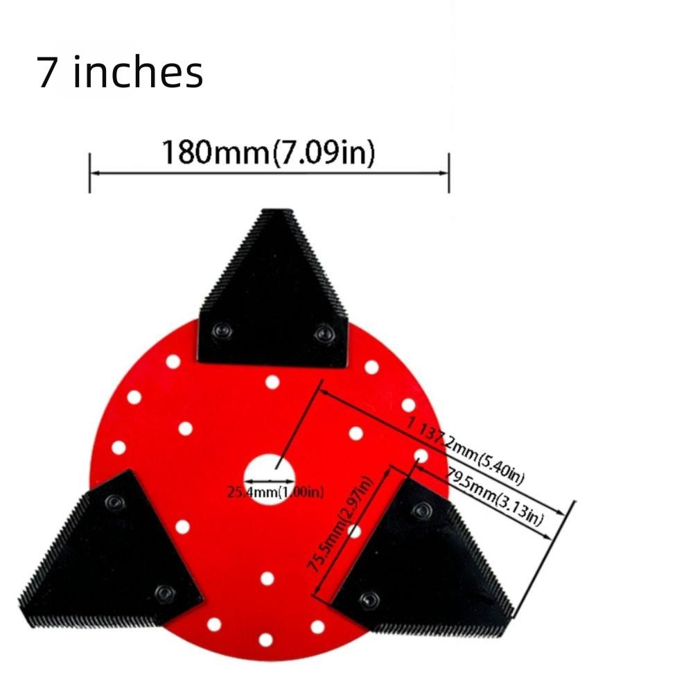 Red Plate Lawn Mower Blades Multi-Purpose Grass Removal Tool Lawn Mower Cutting Heads Garden Use 7 inches
Red Plate Lawn Mower Blades Multi-Purpose Grass Removal Tool Lawn Mower Cutting Heads Garden Use 7 inches