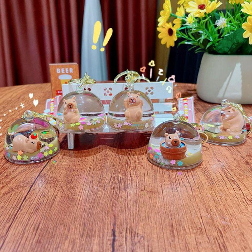 Adorable Liquid Keyring Floating Capybara Doll Key Chain Quicksand Bottle Keychain Couple Gifts style 1
Adorable Liquid Keyring Floating Capybara Doll Key Chain Quicksand Bottle Keychain Couple Gifts style 1